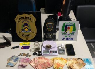 Suspeito de tráfico tenta destruir celular e fugir ao ser flagrado com drogas, mas acaba preso