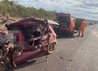Batida entre carro e caminhão caçamba mata um idoso de 64 anos na TO-010