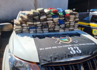 Motorista de caminhonete recheada de drogas troca tiros com a polícia para fugir de abordagem e acaba morto
