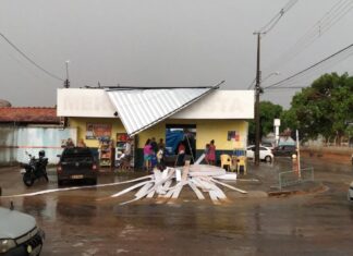 Chuva registrada pelo segundo dia seguido causa estragos em comércios e nas ruas de Palmas