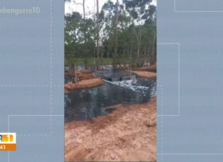Vídeo mostra esgoto transbordando perto de chácaras e moradores temem contaminações