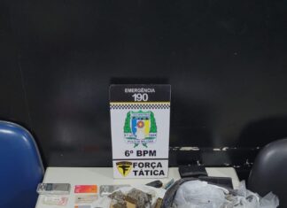 Polícia é chamada para apura tiros em apartamento e encontra porções de drogas embaladas para venda