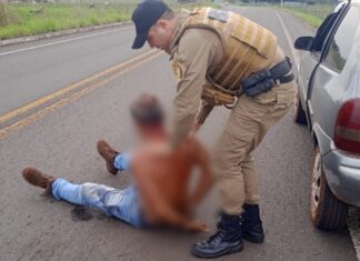 Suspeito de esfaquear barriga de jovem é preso em rodovia com faca usada crime
