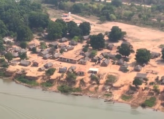 Indígena de 11 anos desaparece na Ilha do Bananal e bombeiros usam drones nas buscas