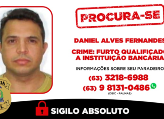 Suspeito de arrombar caixas e furtar quase R$ 500 mil tem cartaz de procurado divulgado pela polícia