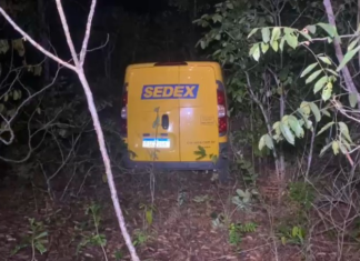 Van dos Correios é roubada e criminosos abandonam mercadorias na mata, diz polícia
