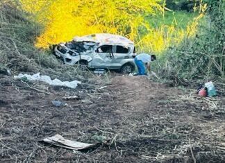 Motorista morre após tentar desviar de buraco e carro capotar na TO-164