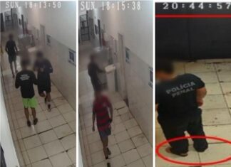 Policiais penais usavam camisetas de time e chuteira na noite em que Briner passou mal dentro de presídio, diz defesa