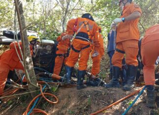 Caminhão teve pane e perdeu os freios antes de cair em ribanceira na serra de Taquaruçu, diz perícia