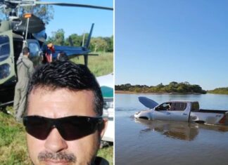 Antes de morrer, brigadista filmou caminhonete atravessando rio para chegar à Ilha do Bananal e fez alerta: ‘Já está no nível mínimo’
