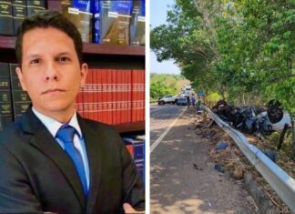 Acidente que matou advogado aconteceu durante tentativa de ultrapassagem em alta velocidade, diz PM