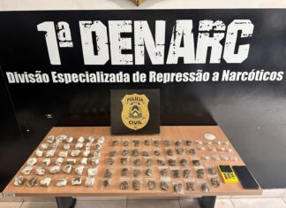 Motorista é preso por suspeita de fazer delivery de drogas e oferecer variedades de maconha