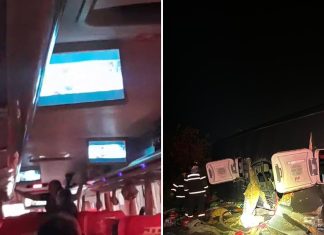 Vídeo mostra passageiras de ônibus cantando antes de acidente que deixou quatro mortos e mais de 40 feridos