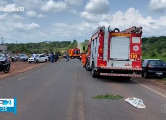 Jovem morre e outros quatro ficam feridos após acidente entre carro e caminhonete na TO-222