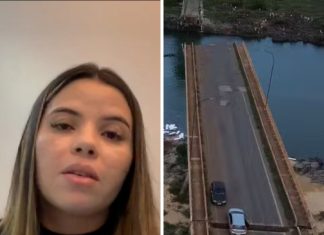 ‘Estarmos aqui é um milagre’, diz mulher que ficou com carro preso em fenda após ponte entre TO e MA desabar