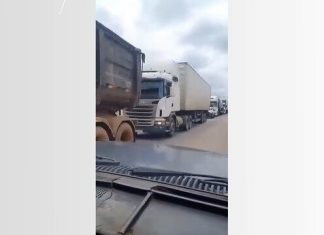 Queda de ponte entre TO e MA: Rodovia tem fila de caminhões após cidade proibir veículos pesados em rota alternativa