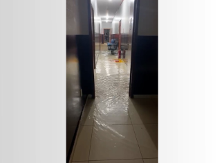 Enxurrada derruba muro e invade delegacia durante forte chuva em Gurupi