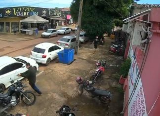 Vídeo mostra momento em que motociclista é morto a tiros durante discussão em Taquaralto