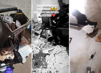 Vídeo mostra destruição após panela de pressão explodir em cozinha de pizzaria: ‘Estrutura da casa deu uma tremida’