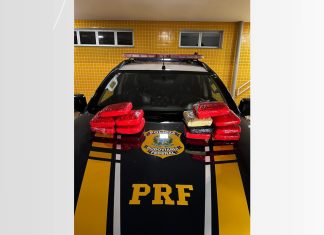 Casal é flagrado com 13 kg de supermaconha escondidos em painel de carro na BR-153