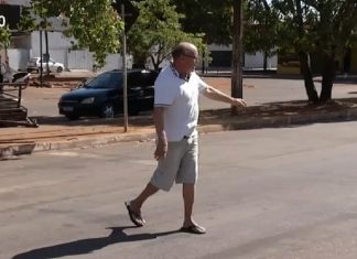 Idoso mostra sequelas um ano após ser atropelado na faixa de pedestres por motociclista que praticava ‘grau’