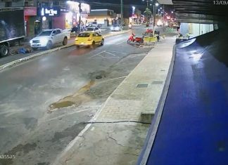 Idoso morre atropelado por caminhonete após perder o controle de bicicleta
