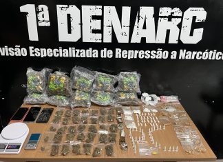 Homem e mulher são presos por suspeita de armazenar e fazer delivery de drogas