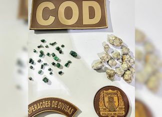 Idoso é preso após ser flagrado transportando esmeraldas e ‘ouro de tolo’, diz PM