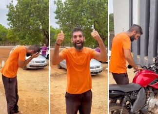 Alegria de motoboy ao conseguir recuperar moto furtada viraliza nas redes sociais: ‘Bem de trabalho e de sustento honesto’