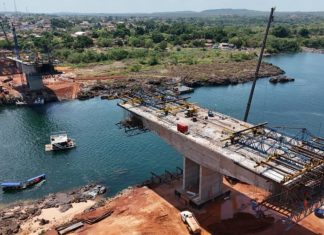 Obras de reconstrução da ponte que liga MA ao TO estão 75% concluídas, diz DNIT