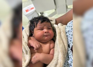 Bebê indígena nasce pesando 6 kg e surpreende mãe: ‘As roupinhas não vão servir’