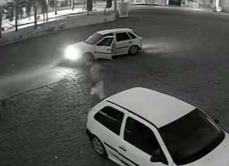 Vídeo mostra momento em que jovem se envolve em confusão e é morto com a própria arma