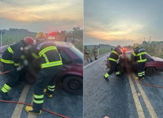 Acidente entre carros deixa um morto e três feridos na TO-342