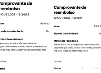 ‘Sua vida é minha. Aproveita seus últimos dias’, diz homem em ameaças enviadas por Pix à ex-namorada