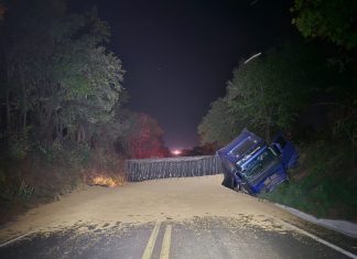 Homem morre e mulher fica ferida após acidente com caminhão na TO-080