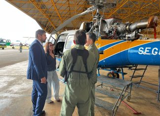 Helicóptero do Ciopaer recebe novo motor de R$ 5,6 milhões que deve possibilitar até 3,5 mil horas de voo
