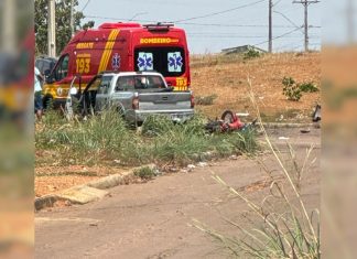 Motociclista morre após acidente com caminhonete em cruzamento