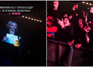 Linkin Park faz chá revelação de fã grávida no meio do show em SP