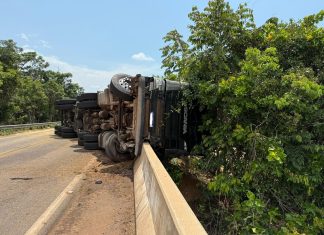 Policiais improvisam torniquete para conter sangramento e salvar motorista ferido em acidente na TO-455
