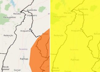 Alertas cobrem todo Tocantins com previsão de chuvas intensas para o fim de semana; confira