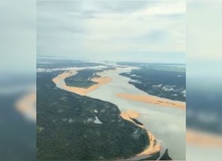Bancos de areia revelam seca no rio Araguaia em pleno período chuvoso; VÍDEO