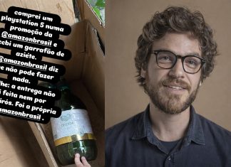 Emílio Dantas diz que recebeu pote de azeite em vez de Playstation comprado na Amazon