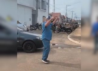 Prefeito fica indignado com blitz do Detran e questiona agentes em via pública no interior do TO; VÍDEO
