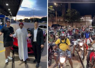 ‘Sheik Tocantinense’ reúne multidão ao pagar combustível para motociclistas em Palmas