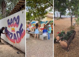 De ‘depósito de lixo’ a ‘beco da amizade’: veja antes e depois de área pública em que influencer fez mutirão para recuperar