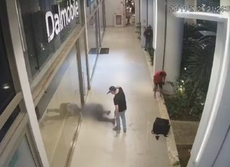 Vídeo mostra momento em que motorista de carro de luxo é preso por morte de vigia em shopping