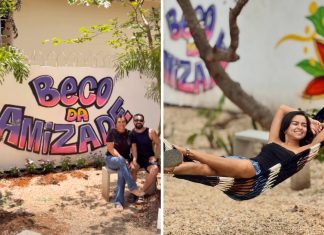 Decoração e ponto de lazer; saiba como chegar ao beco da amizade transformado por influenciador