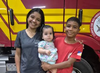 Adolescente de 13 anos salva a vida de sobrinha após passar por curso de bombeiro mirim no TO