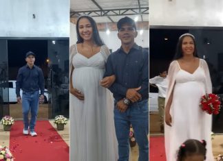 Noivo se casa usando boné no TO e viraliza: ‘Foi do jeito que se sentiu bem’, diz esposa