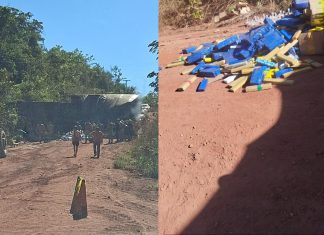 Polícia encontra grande quantidade de drogas em carreta tombada no Tocantins